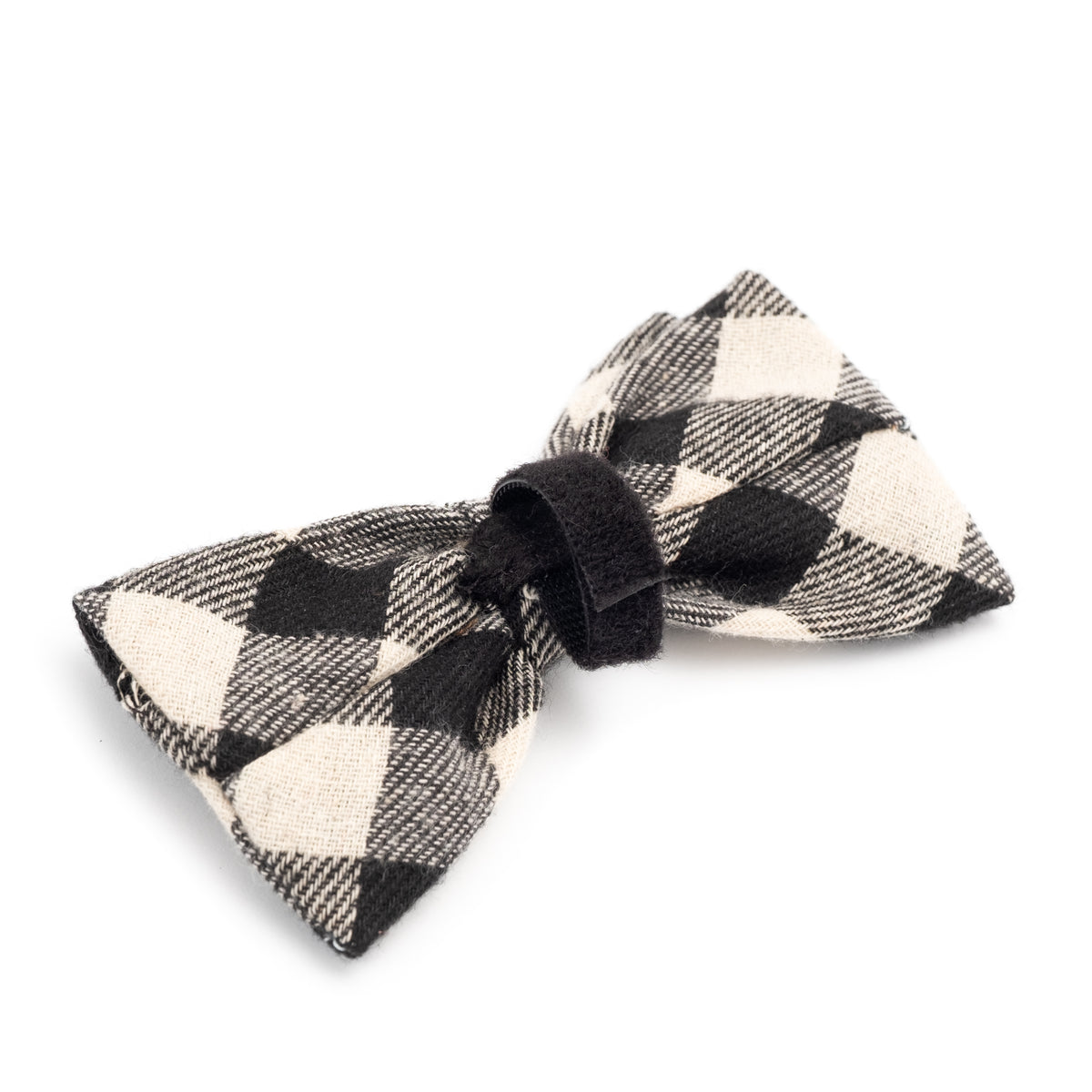Black/Off White Buffalo Bow Tie