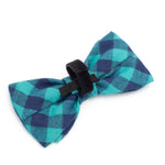 Green/Navy Buffalo Check Bow Tie