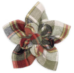 Olive Multi Plaid Flower