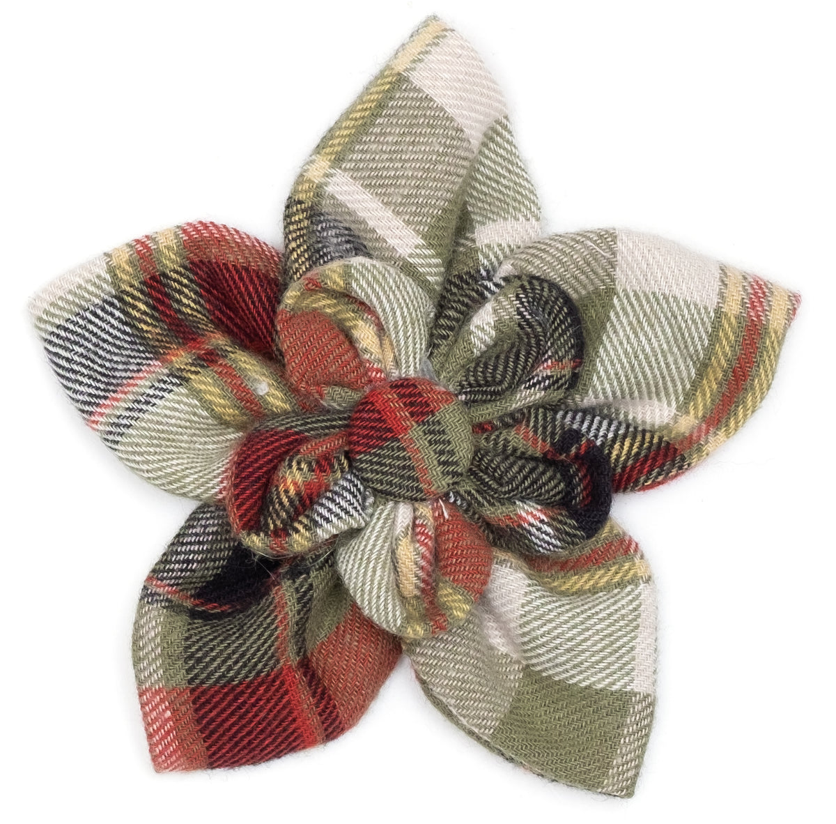 Olive Multi Plaid Flower