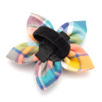 Peach Multi Plaid Flower
