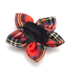 Red Plaid III Flower