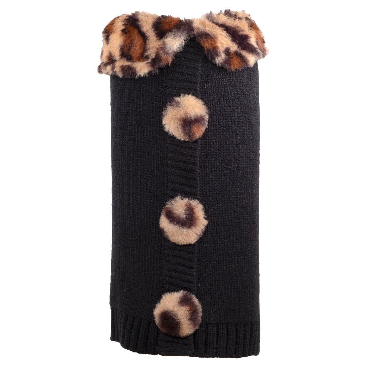 Leopard Collar Cardigan
