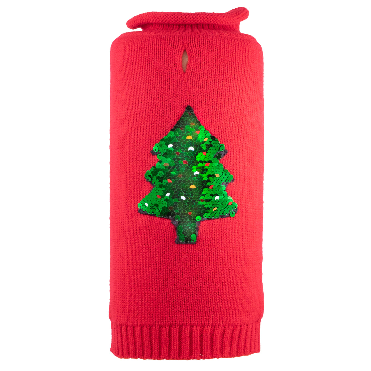 Reversible Sequins Tree Sweater