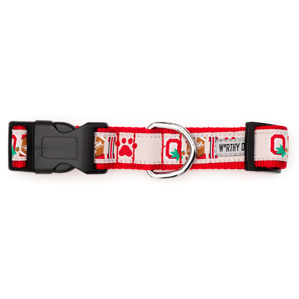 Ohio State Buckeyes Paw Print OH-IO Collar