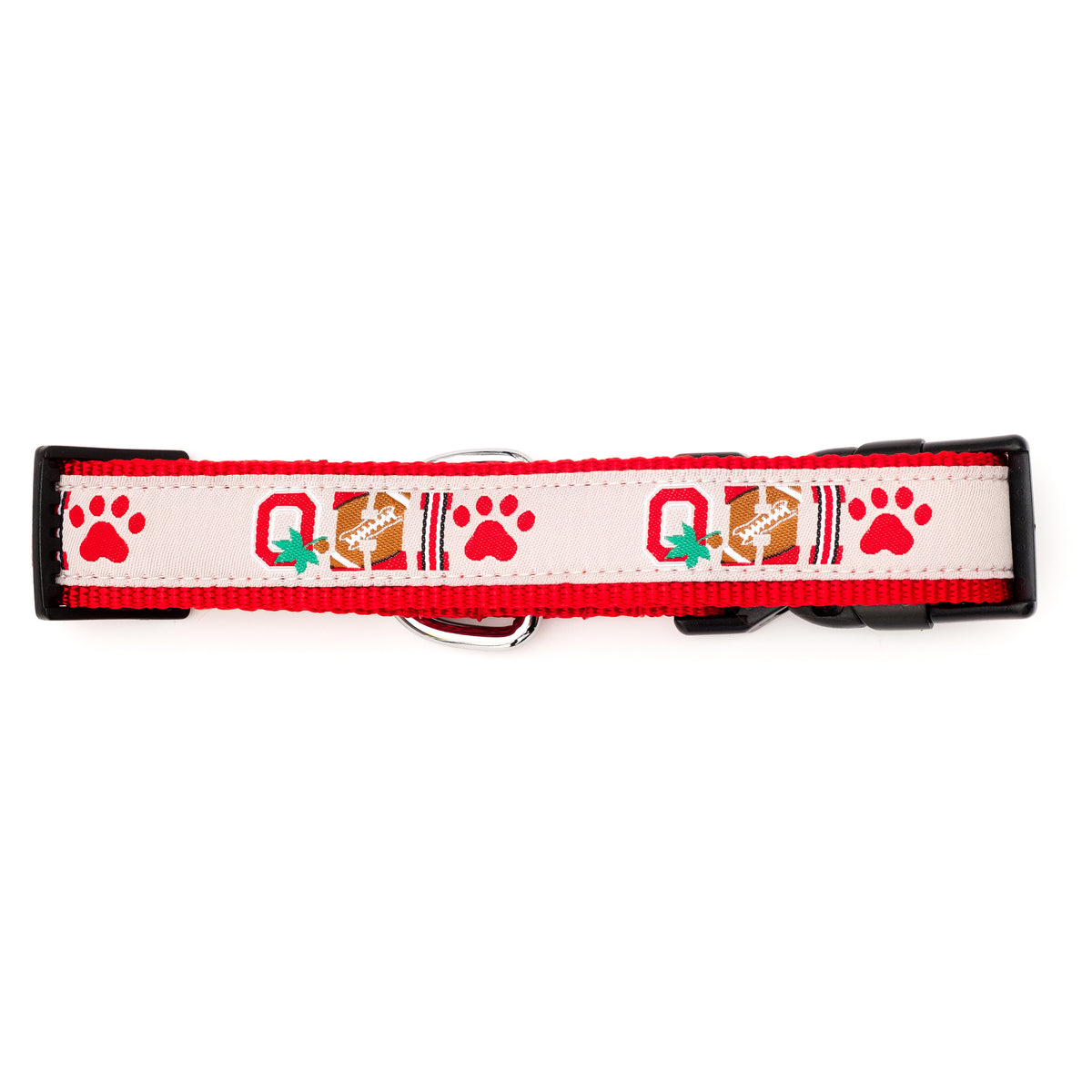 Ohio State Buckeyes Paw Print OH-IO Collar