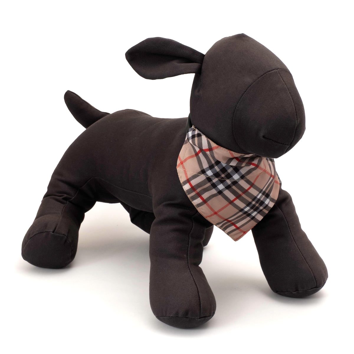 Bias Plaid Tan Bandana