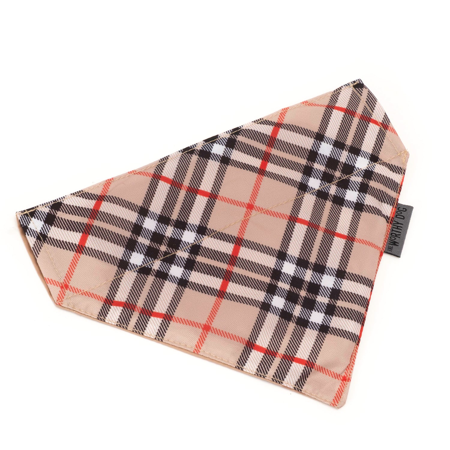 Bias Plaid Tan Bandana