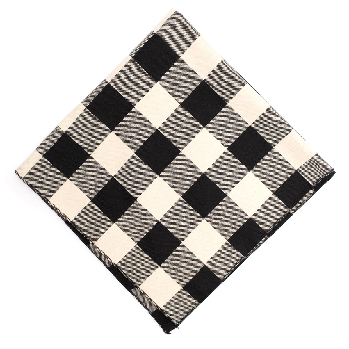 Black/Off White Buffalo Bandana