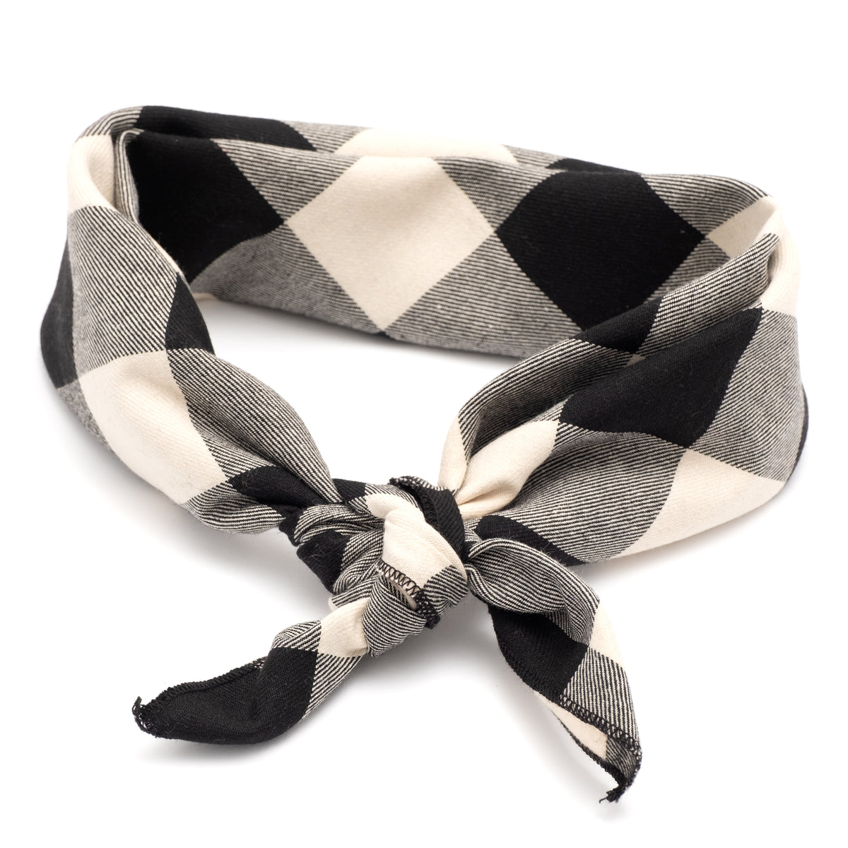 Black/Off White Buffalo Bandana