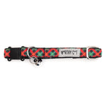 Holiday Check Cat Collar