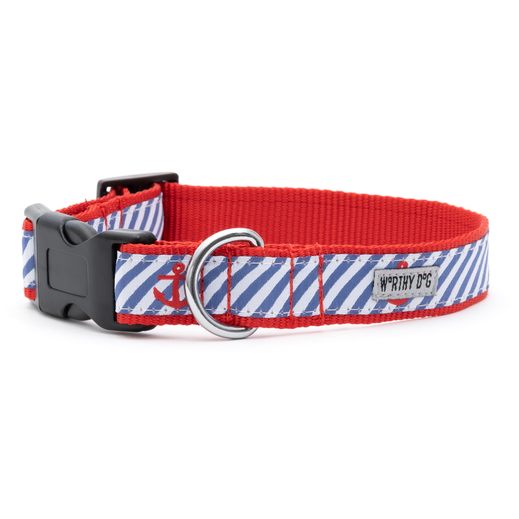 Navy Stripe Anchors Collar