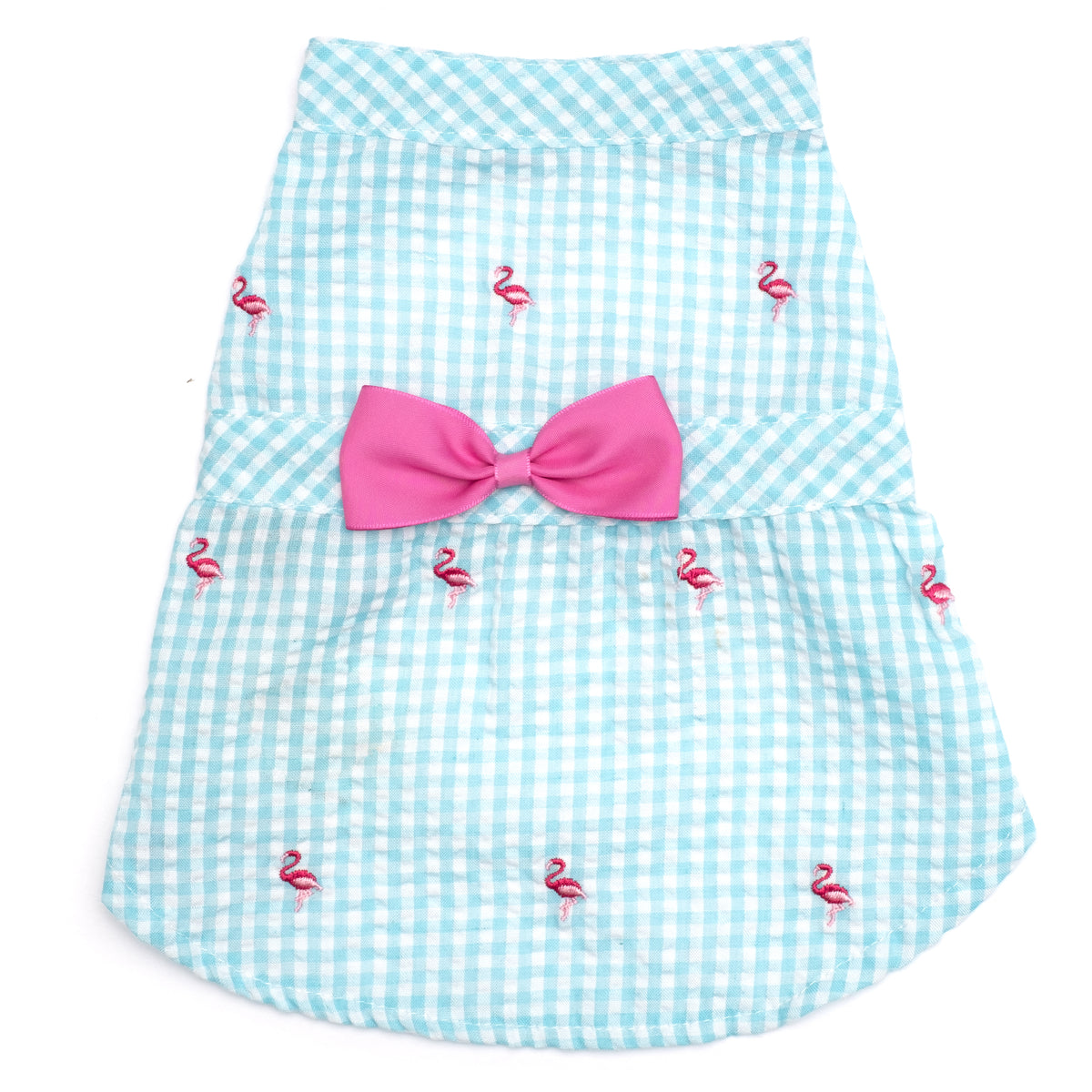Gingham Flamingos Dress