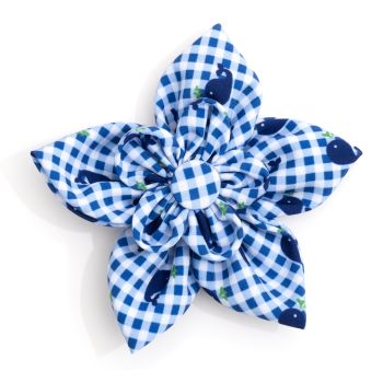 Gingham Whales Flower