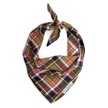 Olive Plaid II Classic Bandana